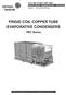 FRIGID COIL COPPER TUBE EVAPORATIVE CONDENSERS YEC Series