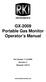 GX-2009 Portable Gas Monitor Operator s Manual