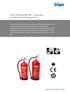 Foam Extinguisher AB - composite Portable foam extinguishers