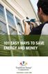 101 EASY WAYS TO SAVE ENERGY AND MONEY TOGETHERWESAVE.COM