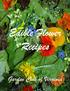 Edible Flower Recipes