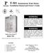 T-M1 Instantaneous Water Heater Installation Manual and Owner s Guide