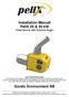 Installation Manual PellX 20 & 35 kw Pellet Burner with External Auger