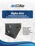 Alpha Aire. Dedicated Outdoor Air System, VAV, Air-Source Heat Pump with Energy Recovery