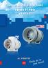 Inline mixed-flow fans with the air capacity up to 450 m 3 /h