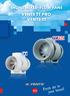 Inline mixed-flow fans with the air capacity up to 1850 m 3 /h