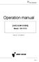 Operation manual [VACUUM OVEN] Model : OV-11/12. Manual No : 1311L100(Rev.0) Page 1