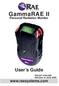 GammaRAE II Personal Radiation Monitor User s Guide P/N Revision A, June 2005
