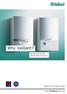 Why Vaillant? Because the ecotec delivers day in, day out. Vaillant ecotec boiler range. The TECHNICAL Brochure