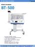 BT-500. Infant Incubator. BT-500 Infant Incubator