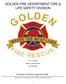 GOLDEN FIRE DEPARTMENT FIRE & LIFE SAFETY DIVISION