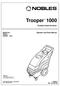 Trooper Portable Carpet Extractor. Operator and Parts Manual. Model No.: Can Rev. 00 (09-99)