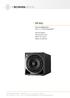 KH 805. Active Subwoofer with 2.1 / 0.1 Bass Management