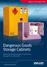 Dangerous Goods Storage Cabinets. When only the best will do for the internal storage of your chemicals. Environmental and site safety solutions