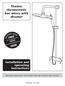 Thames thermostatic bar mixer with diverter Installation and operating instructions