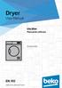 Dryer. User Manual EN RO. Uscător. Manual de utilizare DS 8433 RX _EN/