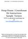 Hoop House / Greenhouse Kit Instructions Sample Version
