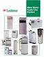Water Heater Product Line Brochure