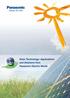 Solar Technology: Applications and Solutions from Panasonic Electric Works