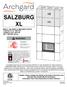 SALZBURG XL. MODEL: SALZBURG XL MASONRY HEATER Conforms To: UL Certified To: ULC S S/N: C and up