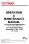OPERATION & MAINTENANCE MANUAL Pre-Vacuum Steam Heated Autoclave with one Vertical Sliding Door and a 36 kw Steam Generator