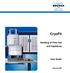 CryoFit. Handling of Flow Cell and Capillaries. User Guide. Version 002