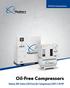 Oil-Free Compressors. Oil-Free Compressors. Quincy QOF Series Oil-Free Air Compressors QOF 2-30 HP