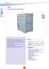 WSK WSK. Water to water chillers and heat pumps VERSIONS ACCESSORIES