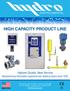 HIGH CAPACITY PRODUCT LINE