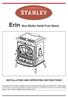 Erin Non Boiler Solid Fuel Stove