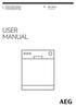 FFE62620PM FFE62620PW. User Manual Dishwasher USER MANUAL