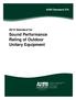 Sound Performance Rating of Outdoor Unitary Equipment