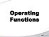 Operating Functions Temperature Parameters