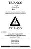 TRIANCO OIL FIRED CENTRAL HEATING BOILERS FOR BALANCED OR CONVENTIONAL FLUE USER, INSTALLATION COMMISSIONING & SERVICING INSTRUCTION