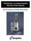 OPERATION and MAINTENANCE INSTRUCTION MANUAL. ADU-17A Express Air Portable Dental System