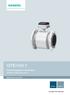 SITRANS F. Electromagnetic Flowmeters. SITRANS F M MAG 3100 sensor. Operating Instructions. Answers for industry.