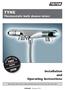 TYNE. Installation and Operating Instructions. Thermostatic bath shower mixer. Installers please note these instructions are to be left with the user