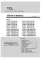 TCL SERVICE MANUAL. Models WALL MOUNTED SPLIT-TYPE AIR CONDITIONERS. No.TE CONTENTS