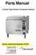 Parts Manual. Counter Type Electric Convection Steamer. Series: SteamCraft Models 21CET East 179 th Street Cleveland, Ohio 44110