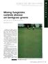 Mixing fungicides controls disease on bentgrass greens