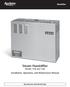 Steam Humidifier Models 1150 and 1160