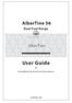 AlberTine 36. Dual Fuel Range. AlberTine. User Guide. & Installation & Service Instructions U A