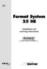 Format System 25 HE. Installation and servicing instructions