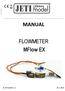 MANUAL. FLOWMETER MFlow EX