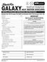 GALAXY HOT WATER BOILERS INSTALLATION AND OPERATING INSTRUCTIONS. Models GG-75H through GG-399H and Models GXH-105 through GXH-190