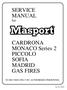 CARDRONA MONACO Series 2 PICCOLO SOFIA MADRID GAS FIRES