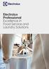 Electrolux Professional Excellence i n Food Service a nd Laund ry Solu tions