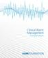 Clinical Alarm Management. Compendium