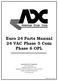 Euro 24 Parts Manual 24 VAC Phase 5 Coin Phase 6 OPL
