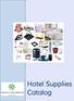 Hotel Supplies Catalog